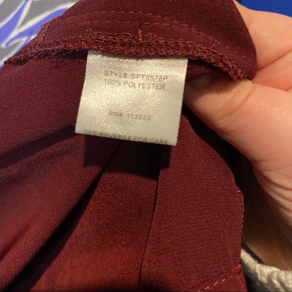 Goldray violet top raspberry sleeves plus 1X - Picture 9 of 10